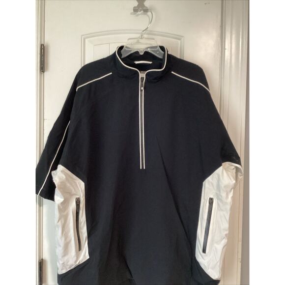 Dryjoys The Jewel Footjoy FJ XL Black Short Sleeve Golf Pullover Jacket Top - Picture 1 of 3